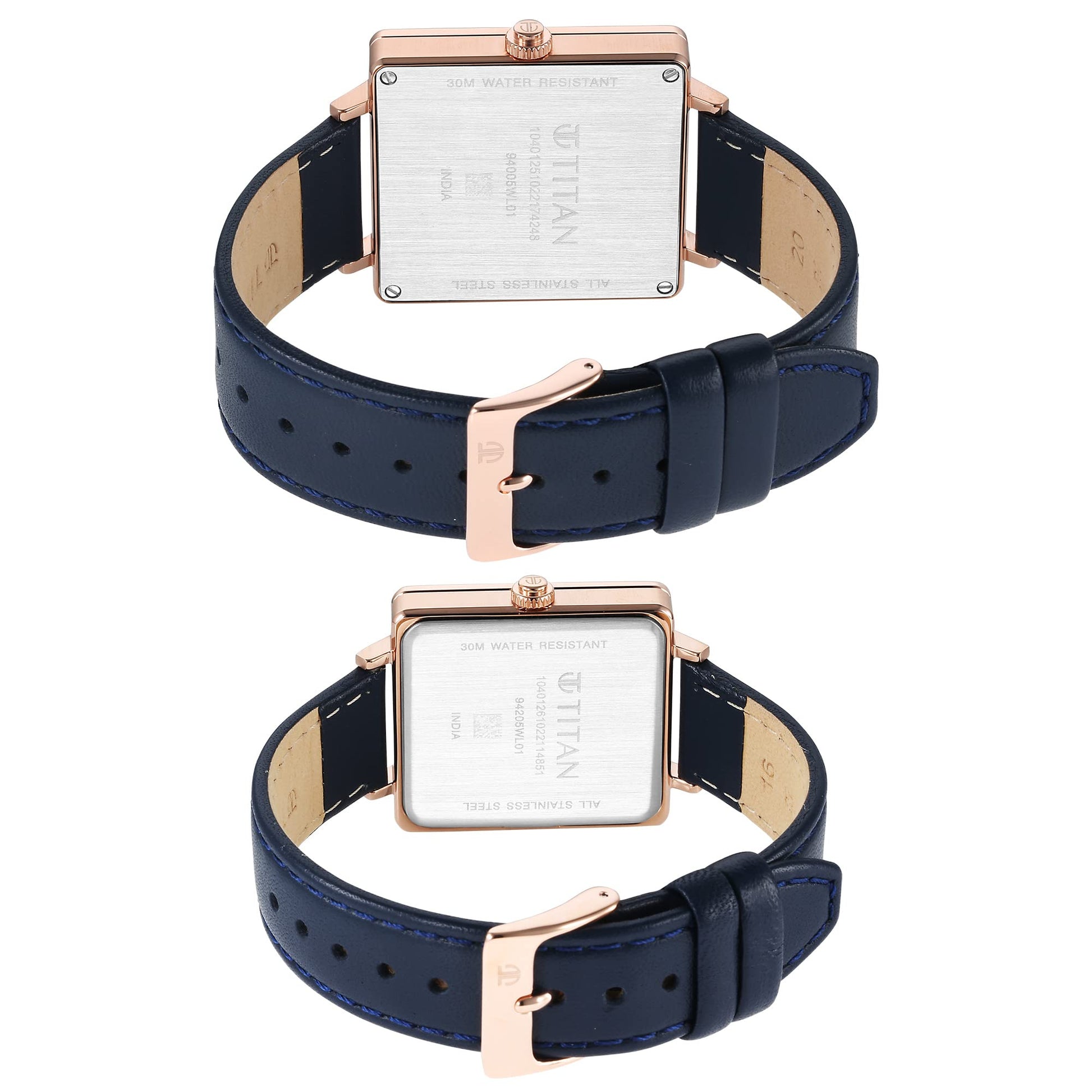 Titan Bandhan Black Dial Quartz Multifunction Leather Strap Watch for C- image 2