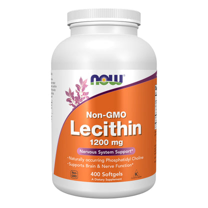 Now Foods, Non-GMO Lecithin, 1200 mg, 400 Softgels