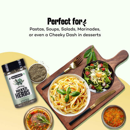 Urban Platter Mixed Herbs Shaker Jar, 35g / 1.2oz [Seasoning Mix of Oregano, Rosemary, Basil, Thyme]