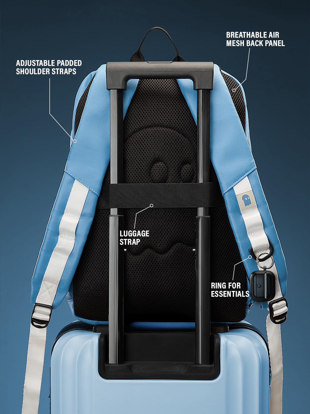 The Souled Store Fantastic 4: Baxter Suit Unisex Adult Blue 19.1 L Backpacks