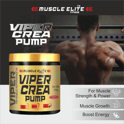 Muscle Elite Fitness Creatine Monohydrate, Strength, Reduce Fatigue, 100% Pure Creatine, Lean Muscle Building [33 Servings, Unflavoured]