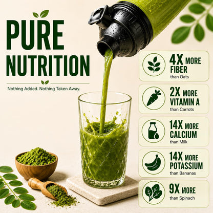 Sanoura Organic Moringa Powder 200g | Pure Leaf Powder | Lab Tested | Daily Wellness & Energy