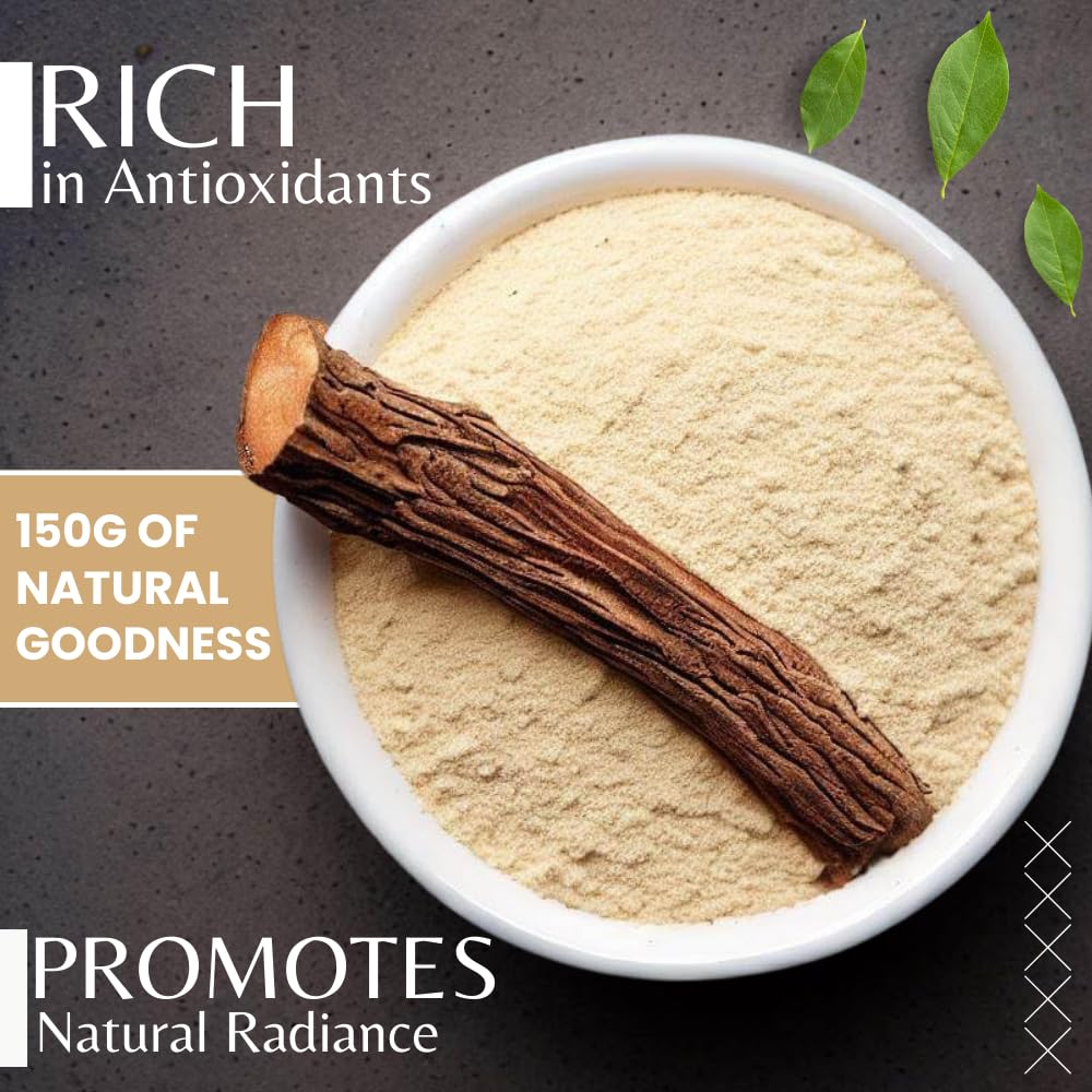 VRIJ Mulethi Powder | 150Gm | For Eating & Skin Application | Yashtimad- image 5