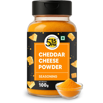 5:15PM Cheddar Cheese Powder for Popcorn, Pasta, Pizza, Nachos & Fries | Popcorn & Cheese Seasoning Powder,1 Count