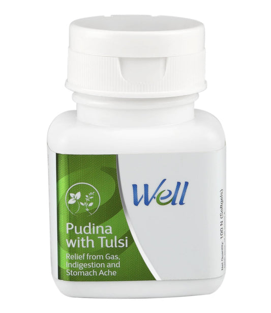 Amrit Healthcare Pudina with Tulsi – 100 Softgels