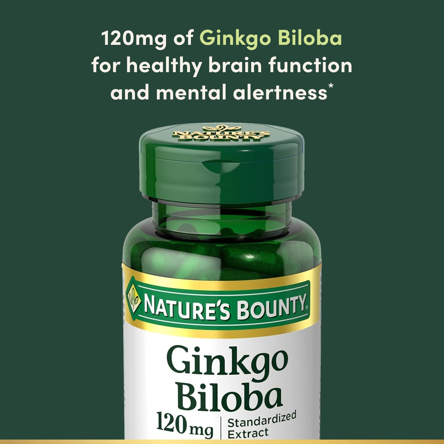 Nature's bounty ginkgo biloba Tablet 120mg 100 Count
