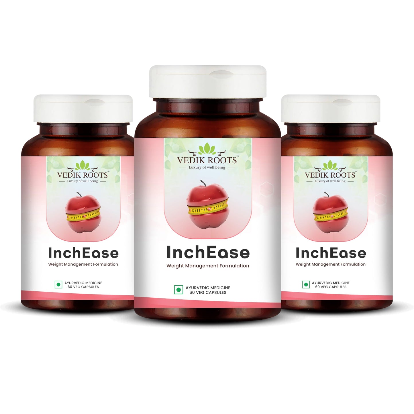 Vedikroots InchEase | Ayurvedic Supplement for Healthy Weight Loss Management |F