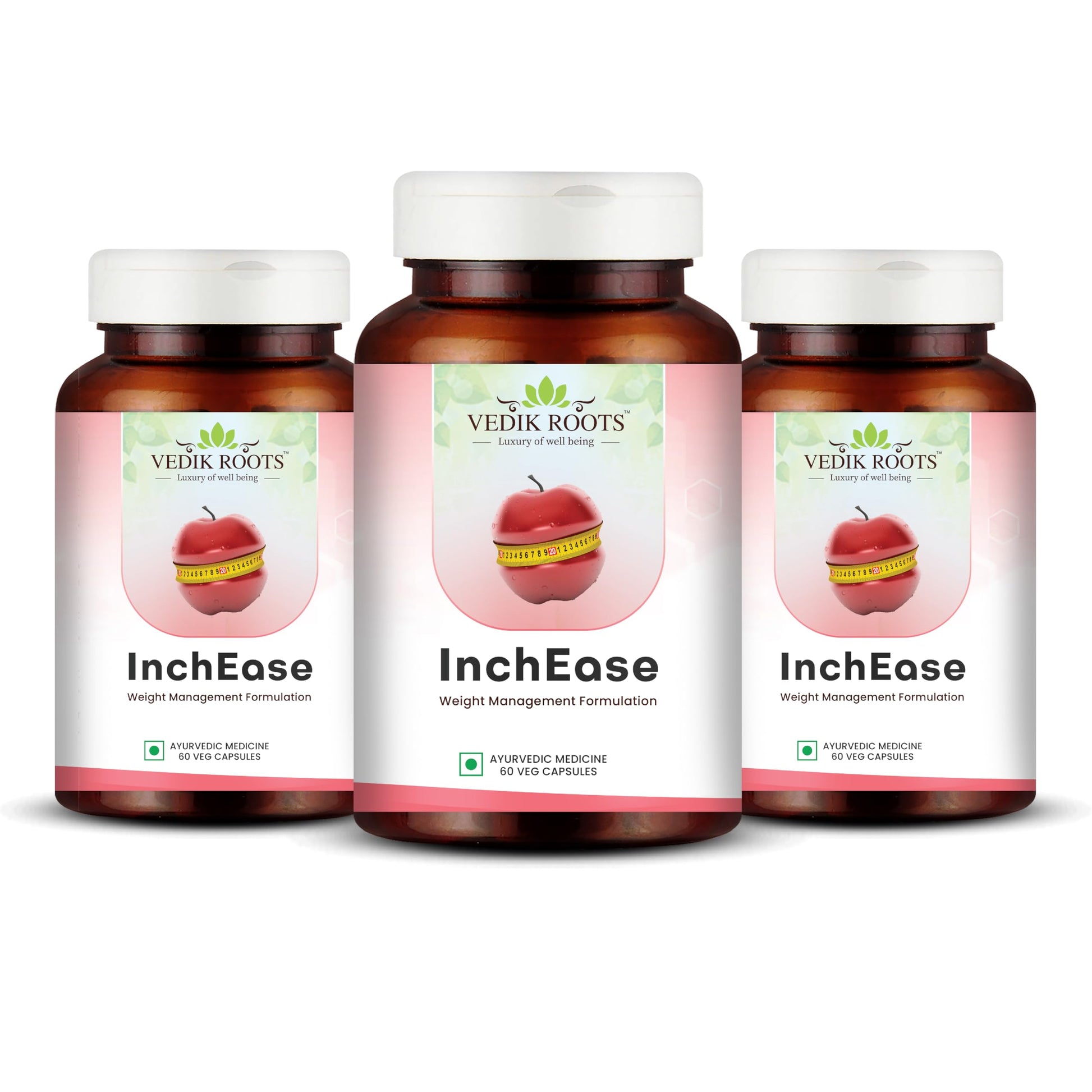 Vedikroots InchEase | Ayurvedic Supplement for Healthy Weight Loss Management |F