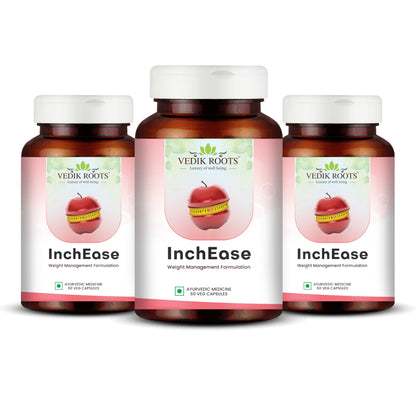 Vedikroots InchEase | Ayurvedic Supplement for Healthy Weight Loss Management |F