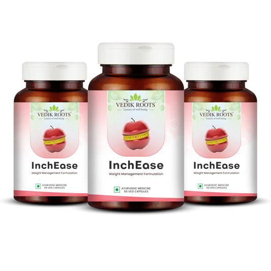 Vedikroots InchEase | Ayurvedic Supplement for Healthy Weight Loss Management |F