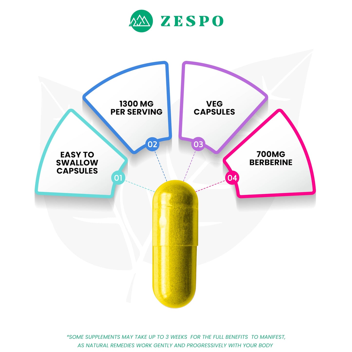 Zespo BERBERINE - Enhanced Formula with Milk Thistle, Turmeric & Cinnamon for Metabolic and Liver Support