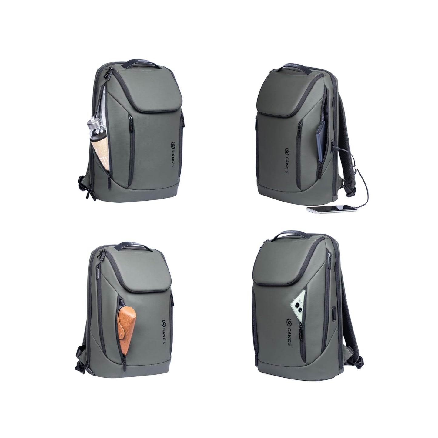 Gang's Laptop Bag | 22L | Backpack Bag, Anti Theft Backpack with USB Ch- image 4