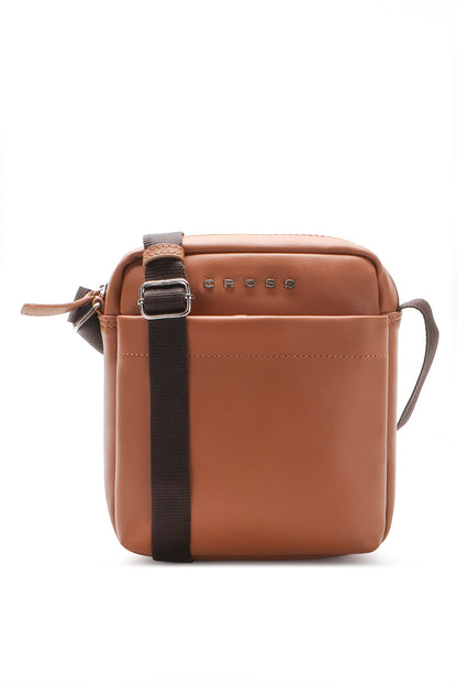 Cross Unisex Sling Bag | Slim Cross Body Multipurpose Hand Bag | Sling Bag For Both Men & Women | Best for Office, Cash, Business Collection, Travelling - Tan