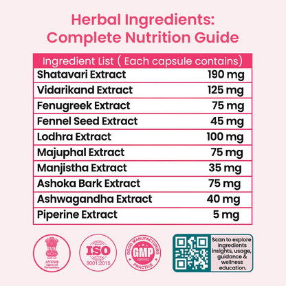 B-Growth Ayurvedic Women Wellness Combo | For Feminine SkinNourishment | with Ayurvedic Herbs Shatavari & Safed Musli | (60 Capsules & 50ml Oil)