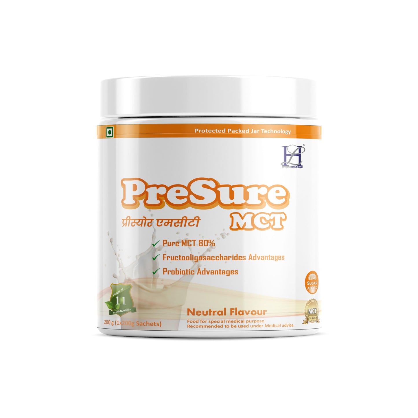 PreSure MCT pure MCT 80% Whey protin for weight loss for men and women 200 gm