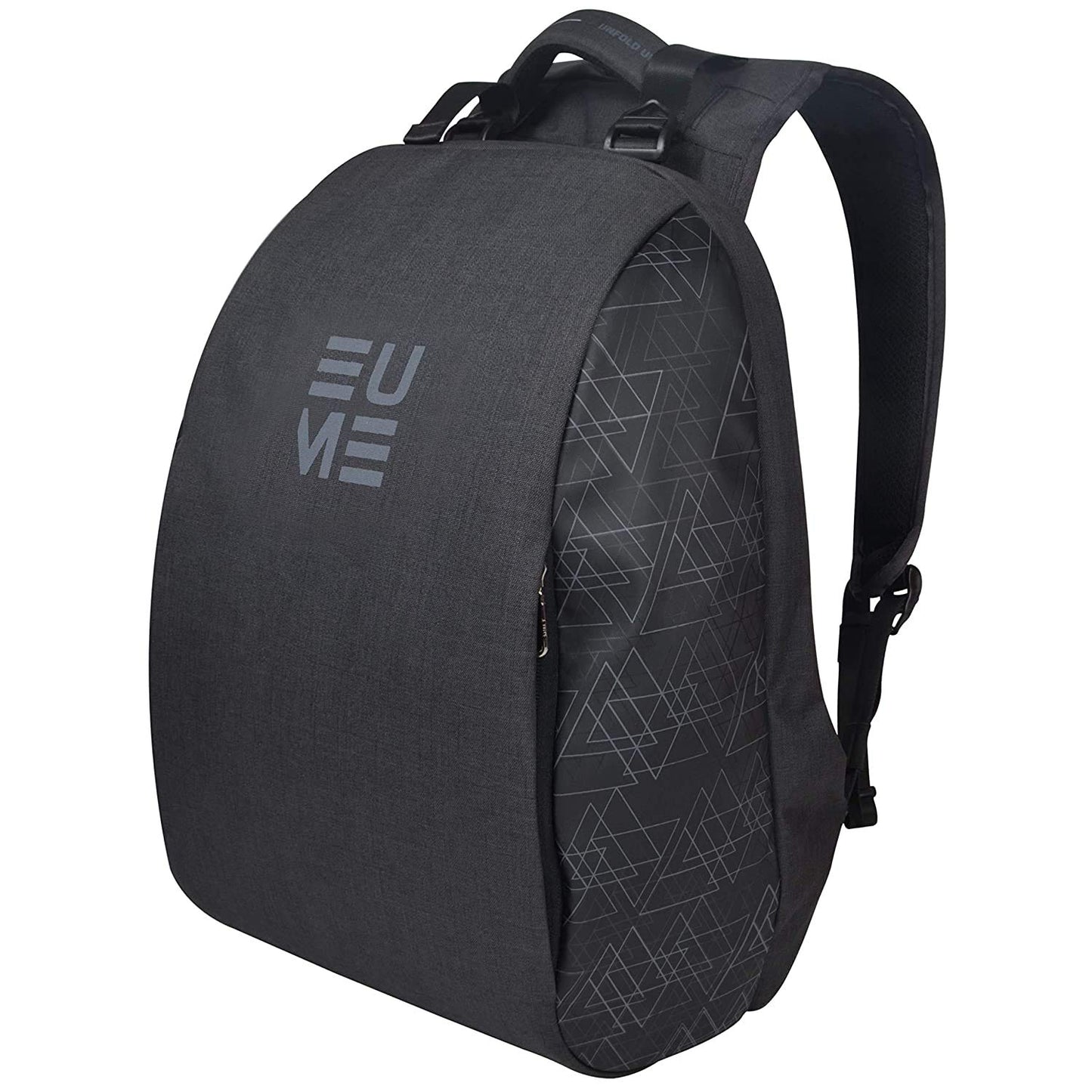 EUME GenX Premium 26L Massager Backpack for Men & Women with Built-in Massager Technology with 1 Year Warranty | Water Resistant & Anti-Theft Backpack for Office | Fits Up-to 15.6" Laptop | Grey Color