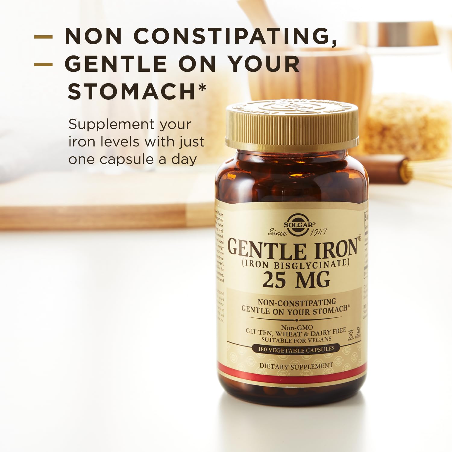 SOLGAR Gentle Iron Non Capsule 180 Capsules- image 5