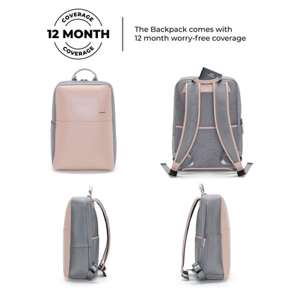 MOKOBARA The 3 Compartment Backpack 15.5" Inch Vegan Leather Laptop Bag- image 3