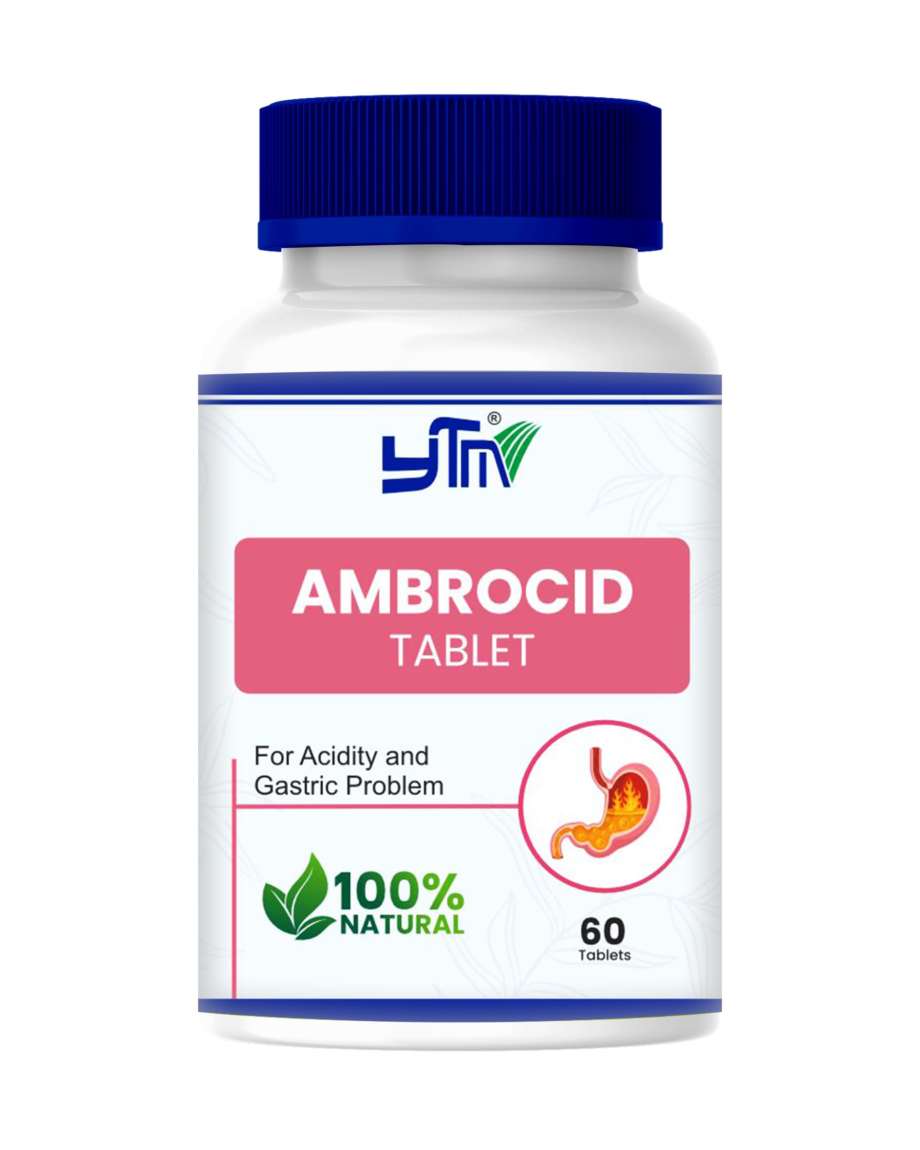 YTM Ambrocid Ayurvedic Tablets – 60 Tabs | relief in Acidity, Gas, Indigestion,