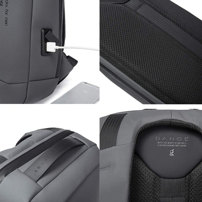 BANGE Water Resistant Anti-Theft Unisex Travel Laptop Backpack with USB- image 4