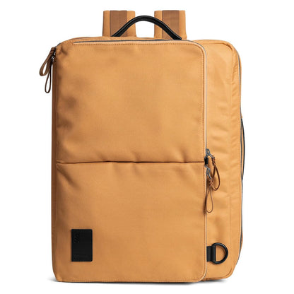 DailyObjects PET Amber Meridian Convertible Briefpack (Backpack + Briefcase) (16L)| 100% Recycled | Fits any Laptop Upto 16 Inch | Lightweight Shoulder Backpack | Multiutility Bag with Trolley Sleeve