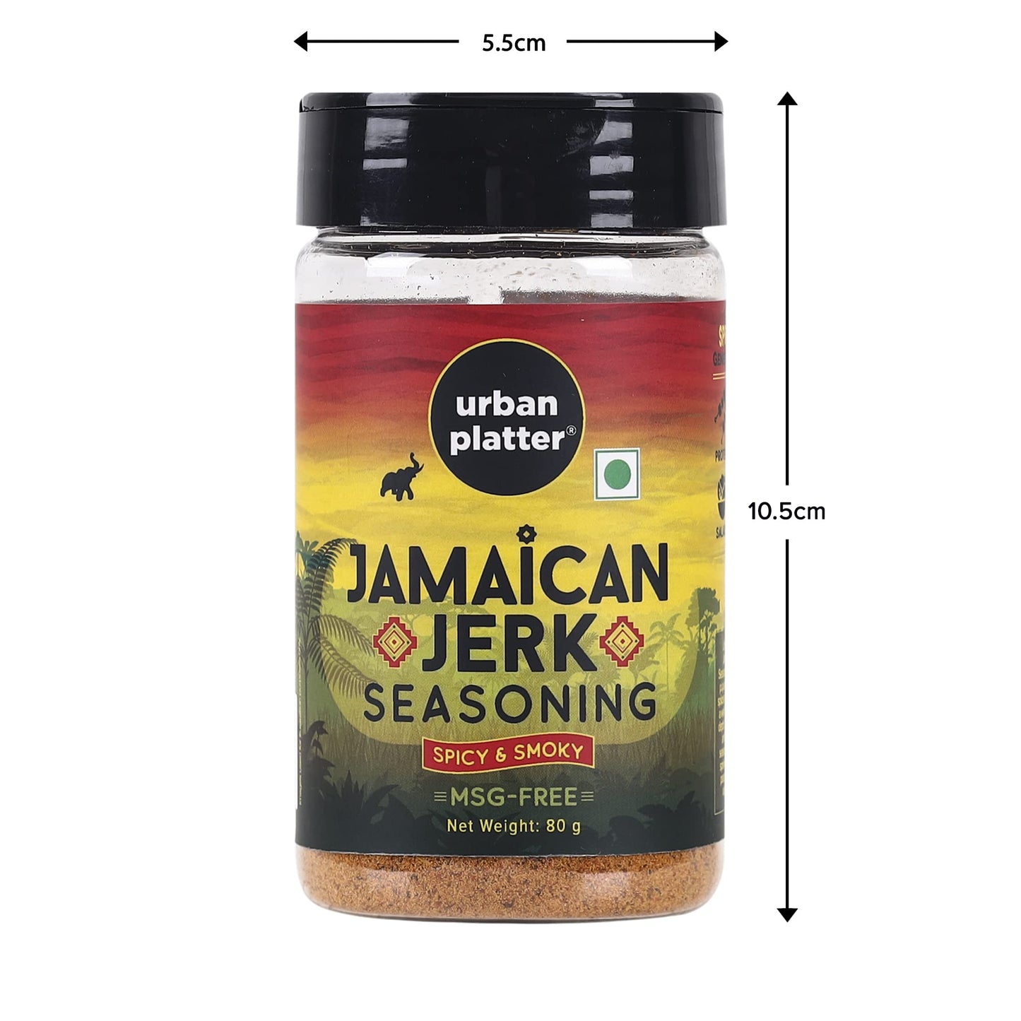Urban Platter Jamaican Jerk Seasoning, 80g (Bold and Spicy Caribbean Blend | Perfect for Marinades, Grilling and Roasting)
