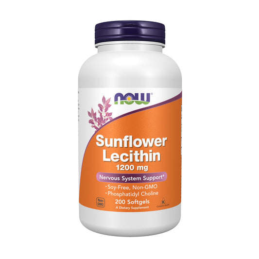 Now Foods, Sunflower Lecithin, 1200 mg, 200 Softgels