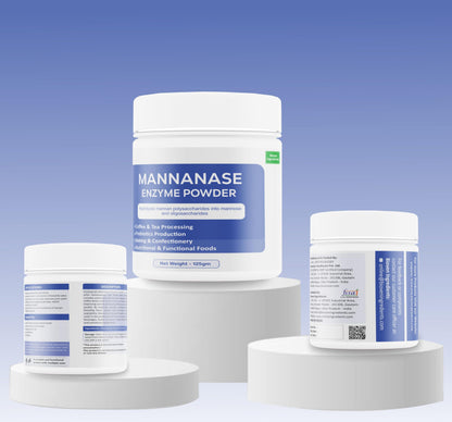 Bioven Ingredients Mannanase Enzyme, Non-GMO, Dietary Supplements/Food and Beverages, Broad pH Range of Activity, Excellent Thermostability, Hydrolyse Mannan, No Filters/Binder