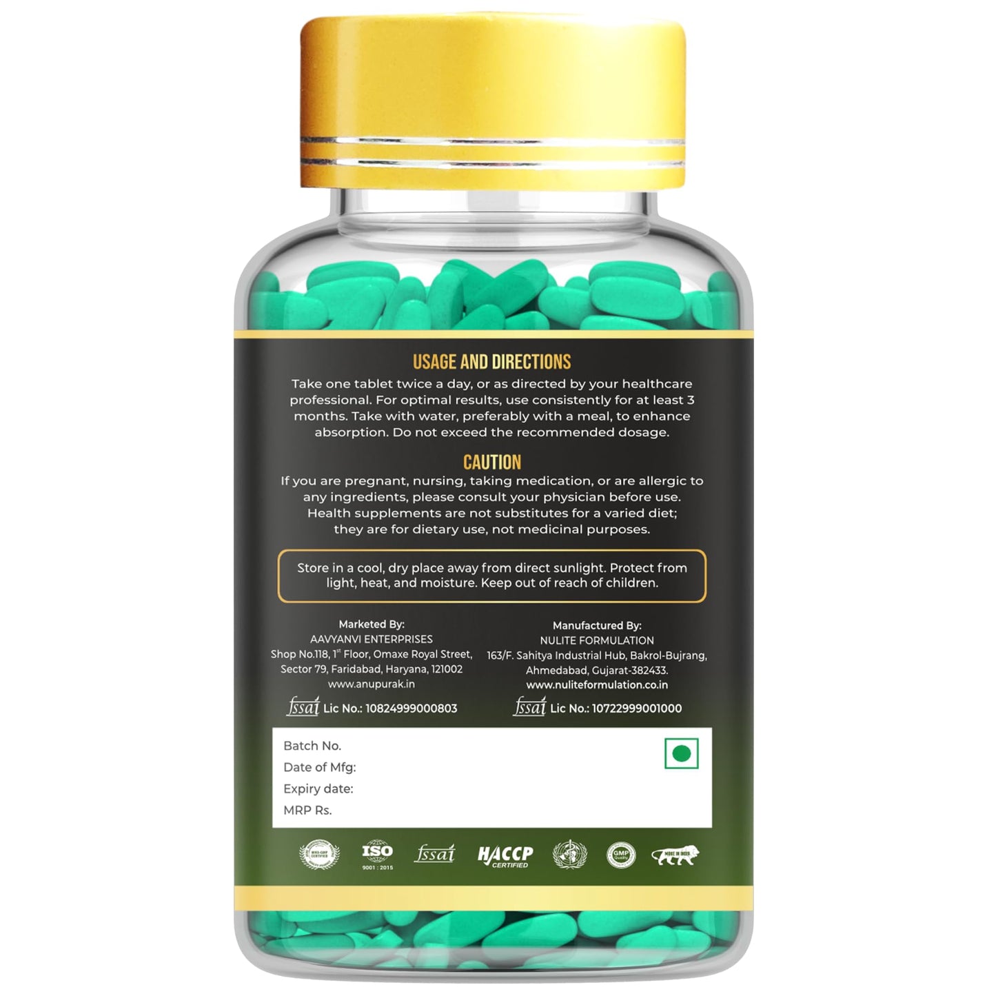 ANUPURAK Bone Density & Strength Calcium Supplement | D3 & K2 MK-7, Magnesium Glycinate, Zinc, Boron, B12 & Essential B Vitamins + 10B Probiotics | Joint, Muscle & Bone Support | 120 Veg Tablets