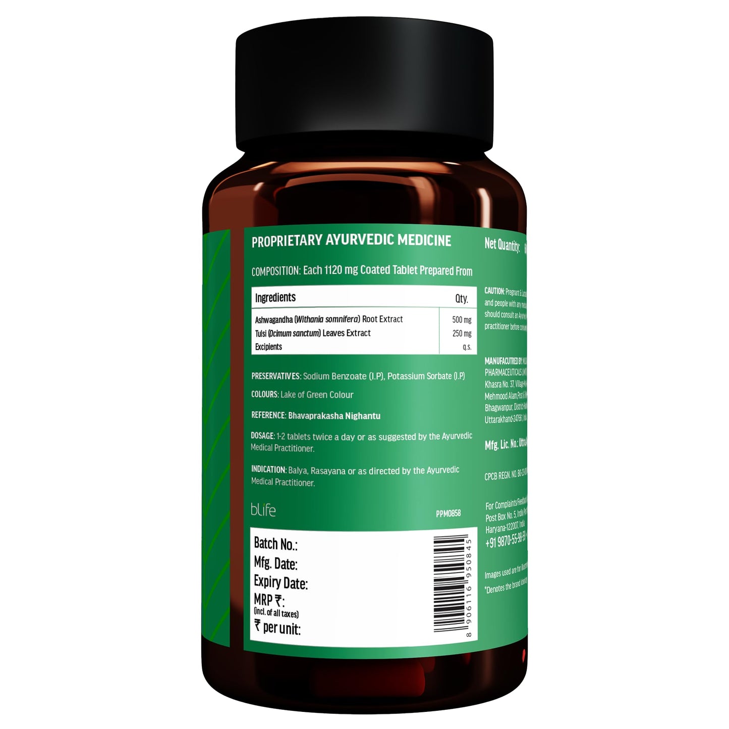 hk vitals Ashwagandha Plus with Tulsi Extract 500mg (60 Tablets) | Impr- image 7