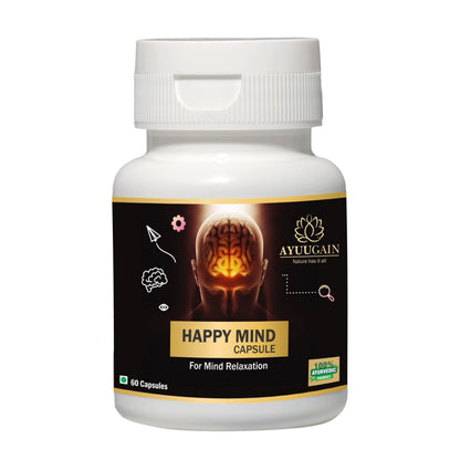 Ayuugain Happy Mind Capsule, Herbal Support for Stress, Tension & Anxie- image 6