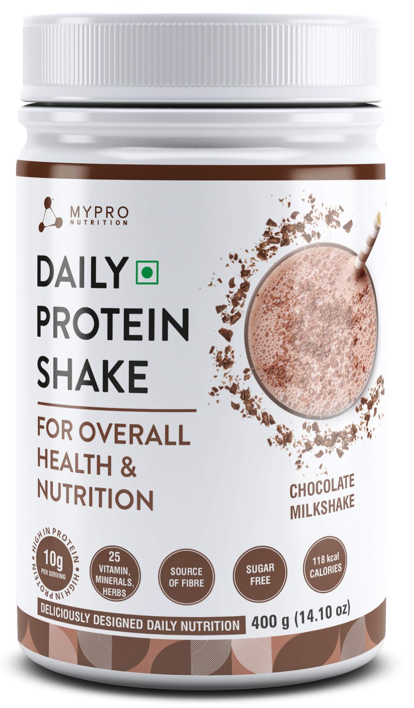 Mypro Sport Nutrition Daily Protein Shake 118 kcal Calories, 25 Vitamin -Serving