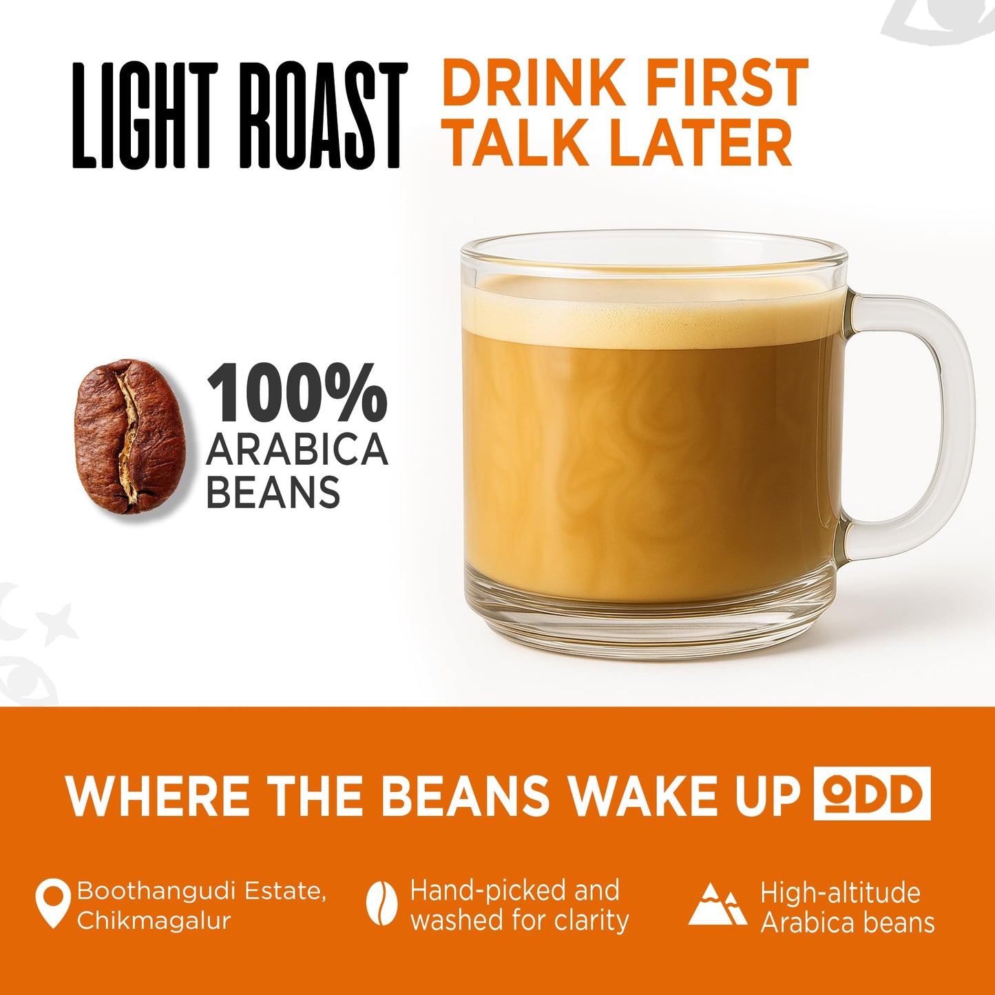 ODD COFFEE ROASTERS 100% Arabica Coffee Fruity, Floral And Milk Chocolate Breakfast Blend Coffee Powder For French Press 250 Gram AAA Beans