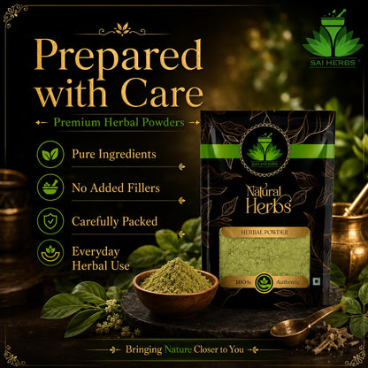 SAI HERBS Brahmi Booti Siddha Powder | Bacopa Monnieri Linn | Centella Asiatica Linn | Indian Pennywort | Pure & Natural | 100g