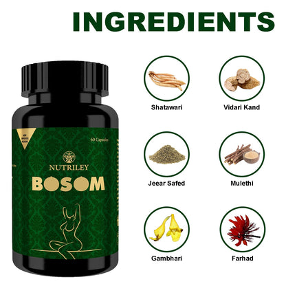 NUTRILEY Ayurvedic Capsules for Women With Shatawari, Vidari Kand, Mule- image 3