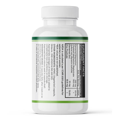 INLIFE Magnesium Glycinate Supplement 1100mg with Zinc Picolinate 52.6mg Per Serving (30 Veg Capsules) + Fish Oil Omega 3 1000mg Double Strength EPA 360mg DHA 240mg (60 Liquid Filled Capsules)