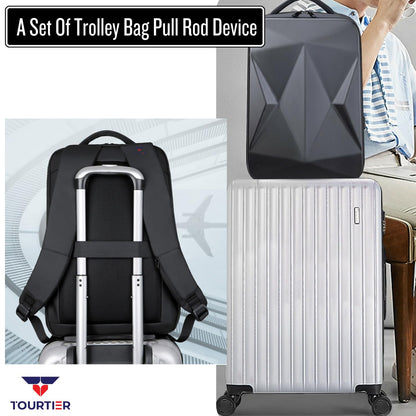 TOURTIER Hard shell Business Travel Laptop Backpack with USB Charging P- image 3