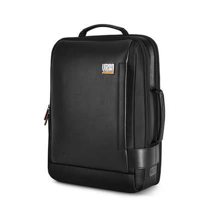 Urban Jungle by Safari, Laptop Backpack for Men and Women | USB Charging Port | Trolley Sleeve | 15.6 Inch Laptop Sleeve | Water Resistant | Office & Travel Bag | Black