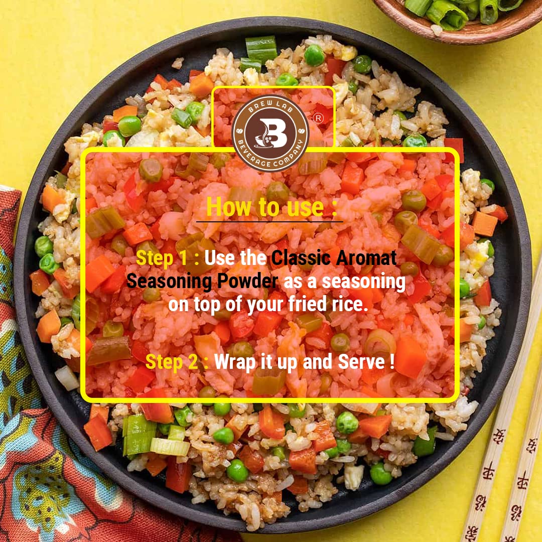 Brew Lab Classic Aromat Mix Seasoning Powder | Aromatic Powder | All Purpose Seasoning | Enhance Taste | Boosts Aroma & Flavor | - 100 Gram