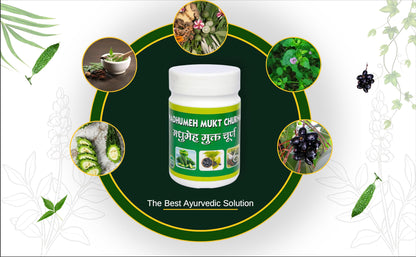 Madhumeh Mukt Churna for for Diabetes Management | Karela Jamun Neem Powder I Diabetes Control Ayurvedic Supplement with Arjuna, Gokhru & Triphala, Helps in Relieving Constipation Sugar Control Natural Medicine (100gm)