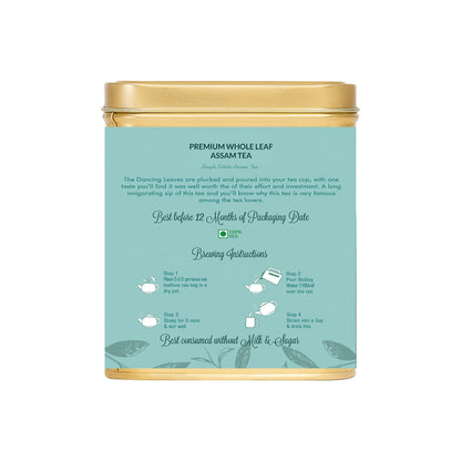 Assam Single Estate Garden Fresh Whole Leaf Orthodox Tea.Refreshing Chai Patti.100% Natural and Anti oxidant Rich (100 Grams)