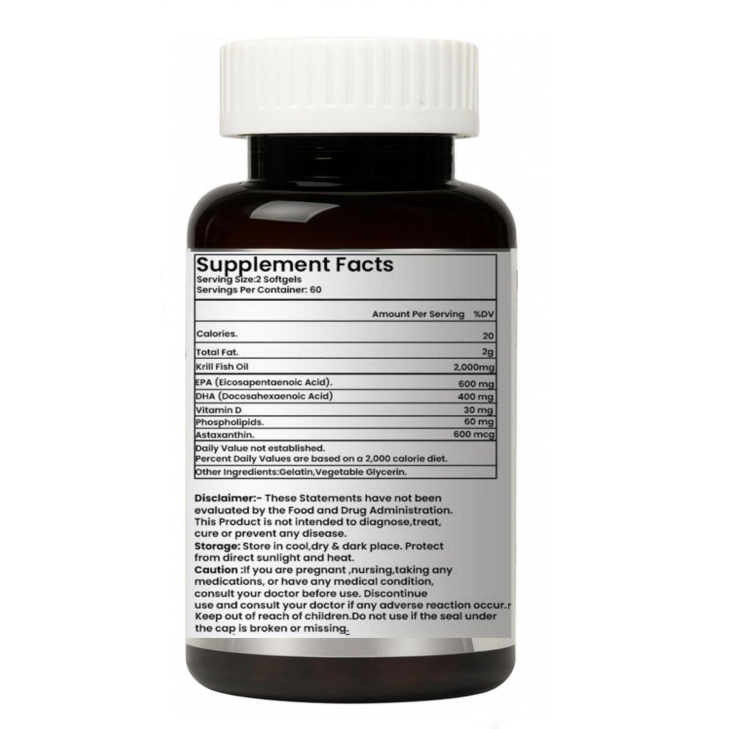 AyuGlow Omega 3 Fish Oil 2000mg | 3X Triple Strength Softgels with EPA & DHA + Astaxanthin & Vitamin D3 | Heart, Brain, Eye & Joint Health | Burpless | 60 Softgel