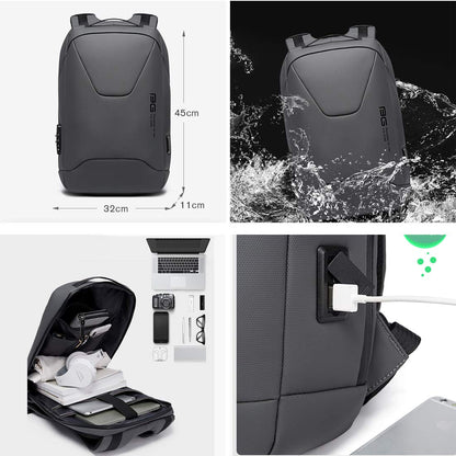 BANGE Water Resistant Anti-Theft Unisex Travel Laptop Backpack with USB- image 3