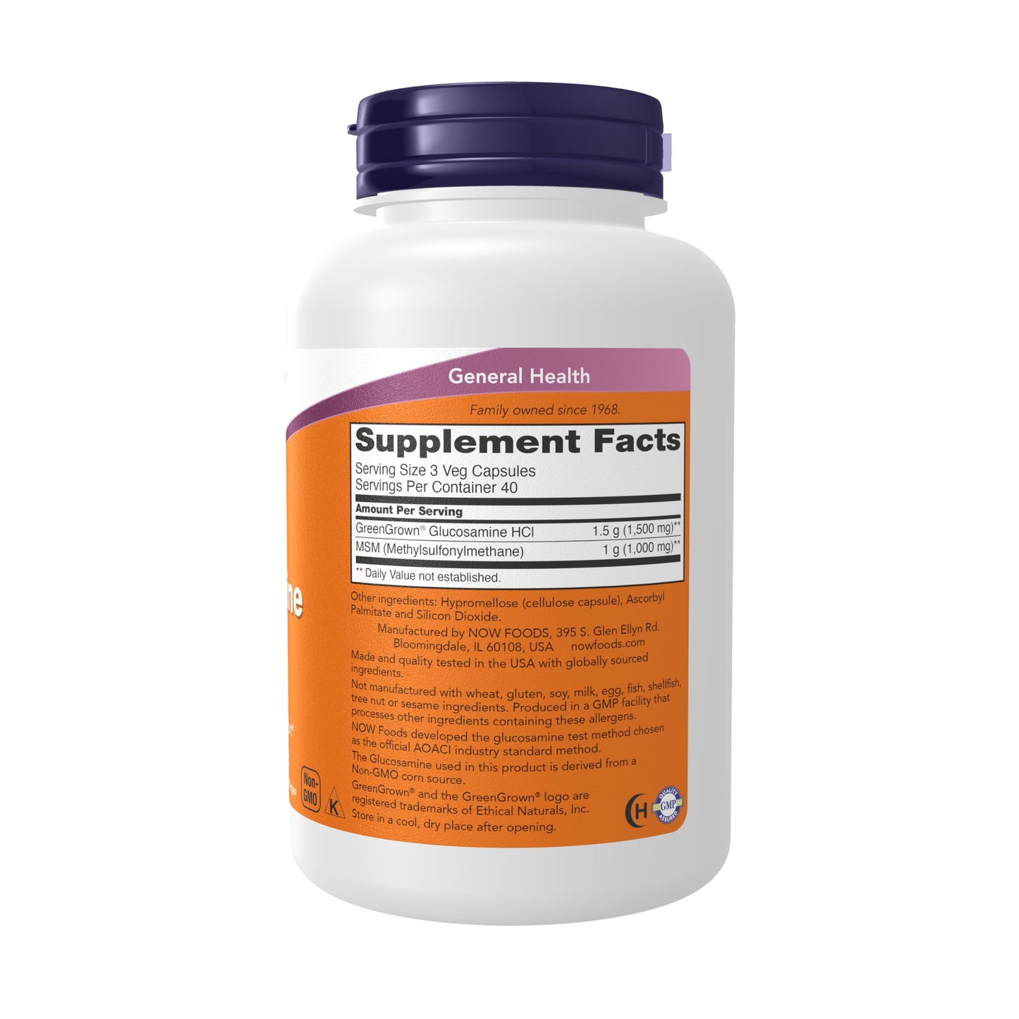 Now Foods Glucosamine And MSM - 120 Vcaps- image 7