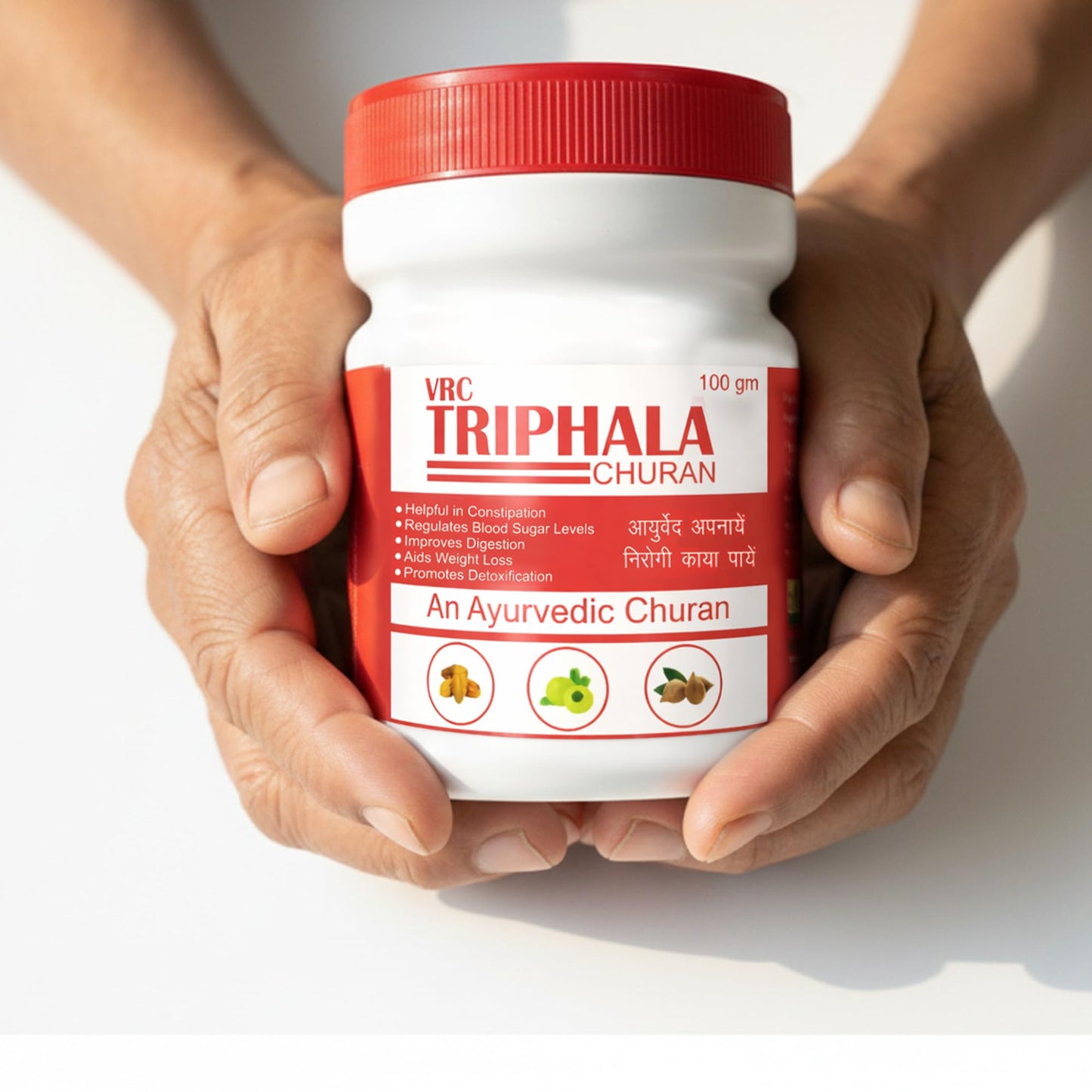 VRC Healthcare Triphala Churan 100g | Ayurvedic Supplement with Amla, Baheda & Harad | Helps in Constipation, Blood Sugar Level, Improves Digestion, Weight Loose, Gut Health, Immunity Booster