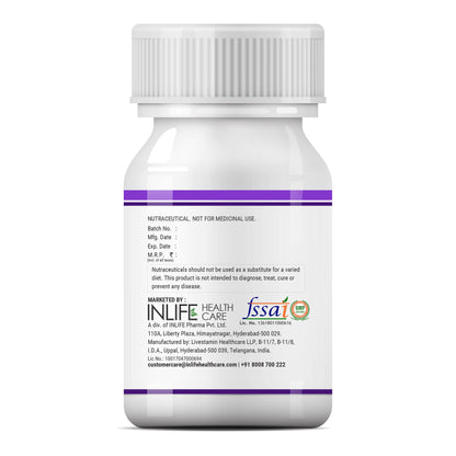 INLIFE L Glutathione 1000mg, Vitamin C, Milk Thistle, Grape Seed Extrac- image 3