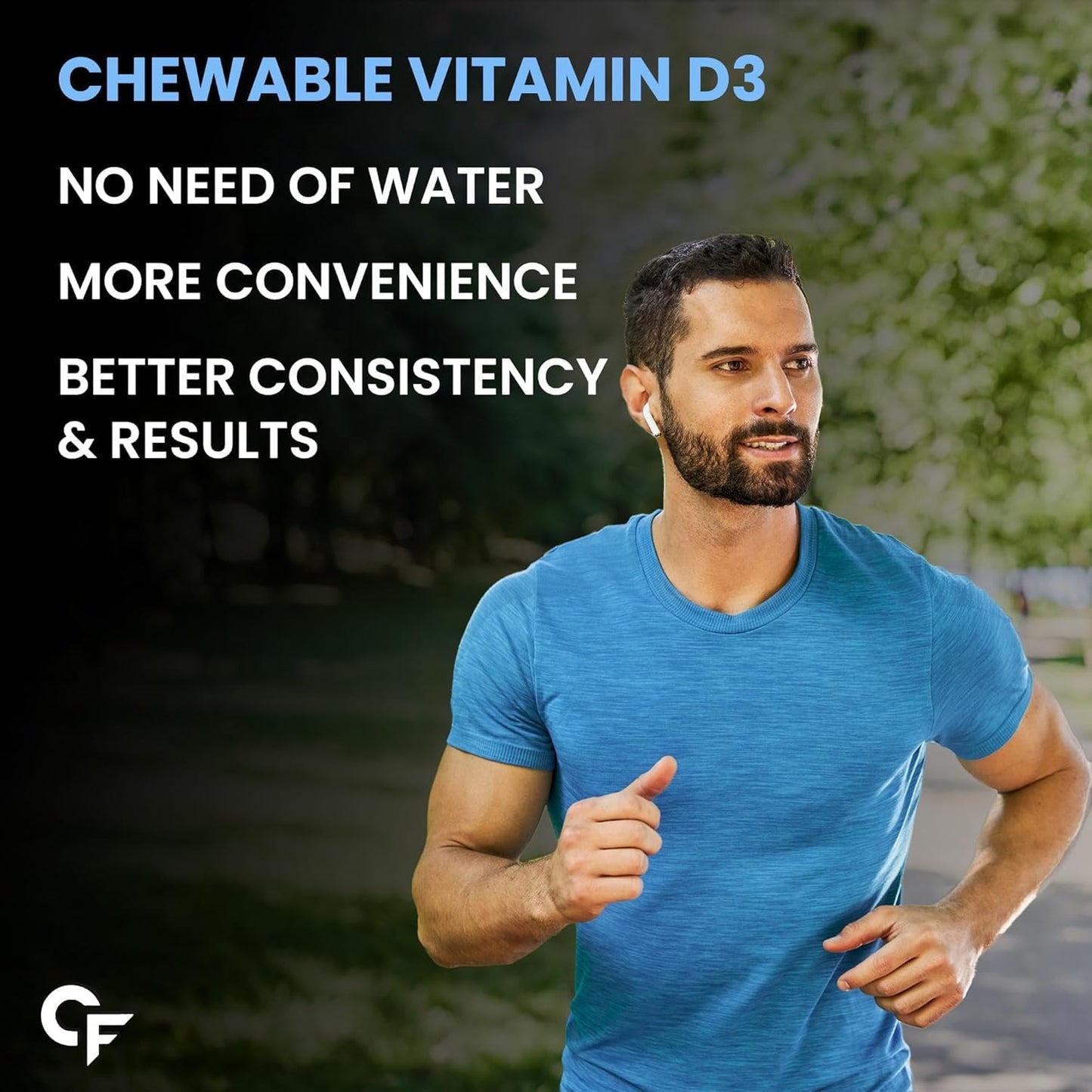 Carbamide Forte Vitamin d3 10000iu | Chewable Vitamin D Tablets | D3 Supplement for Bone & Immunity | Vitamin D3 Supplement for Women & Men | Orange Flavour - 60 Tablets