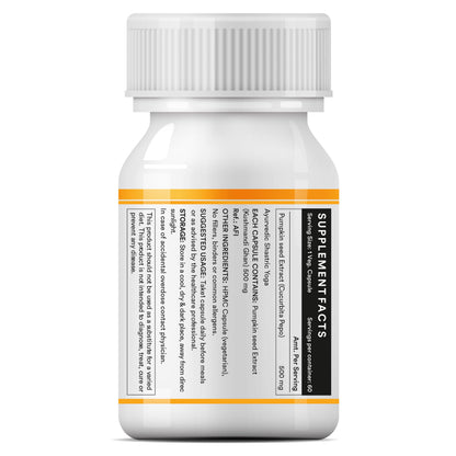 INLIFE Pumpkin Seed Extract 500mg – 60 Capsules, Pack of 2
