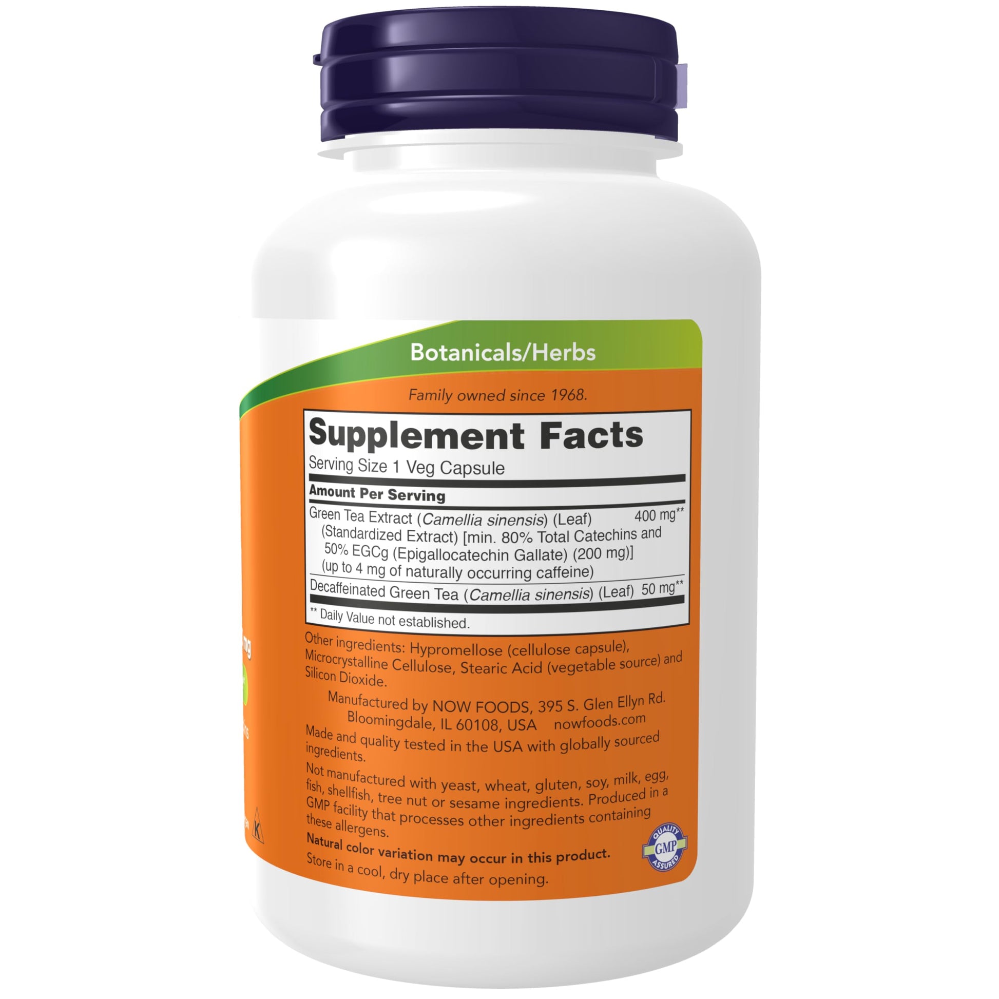 Now Foods, EGCg, Green Tea Extract, 400 mg, 180 Vcaps- image 7
