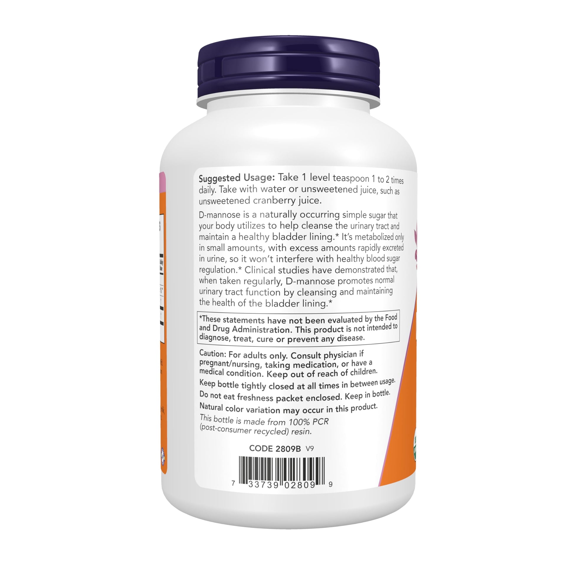 Now Foods D-Mannose Pure Powder, 170 g- image 7